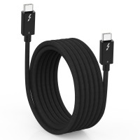 Thunderbolt 4 Cable, 6.6FT Long Thunderbolt Cable, 240W Charging/40Gbps Data Transfer/8K 4K Display USB C WovenCable for Thunderbolt4, USB 4,Thunderbolt 3,Compatible iPhone 16 15,MacBook Air Pro,iPad