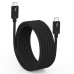 Thunderbolt 4 Cable, 6.6FT Long Thunderbolt Cable, 240W Charging/40Gbps Data Transfer/8K 4K Display USB C WovenCable for Thunderbolt4, USB 4,Thunderbolt 3,Compatible iPhone 16 15,MacBook Air Pro,iPad