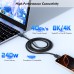 Thunderbolt 4 Cable, 6.6FT Long Thunderbolt Cable, 240W Charging/40Gbps Data Transfer/8K 4K Display USB C WovenCable for Thunderbolt4, USB 4,Thunderbolt 3,Compatible iPhone 16 15,MacBook Air Pro,iPad