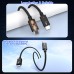 Thunderbolt 4 Cable, 6.6FT Long Thunderbolt Cable, 240W Charging/40Gbps Data Transfer/8K 4K Display USB C WovenCable for Thunderbolt4, USB 4,Thunderbolt 3,Compatible iPhone 16 15,MacBook Air Pro,iPad