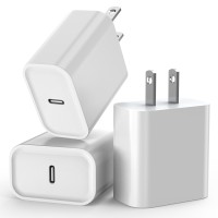 iPhone 16e/15 Fast Charge Block, 3Pack 20W PD USB C Charger Blocks Bricks Fast Type C Phone Charger Adapter Plug Quick Charging for iPhone 16e/16/16 Pro/15/15 Plus/14/13/12,iPad Pro/Air/Mini/AirPods
