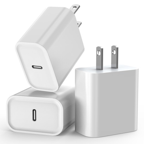 iPhone 16e/15 Fast Charge Block, 3Pack 20W PD USB C Charger Blocks Bricks Fast Type C Phone Charger Adapter Plug Quick Charging for iPhone 16e/16/16 Pro/15/15 Plus/14/13/12,iPad Pro/Air/Mini/AirPods